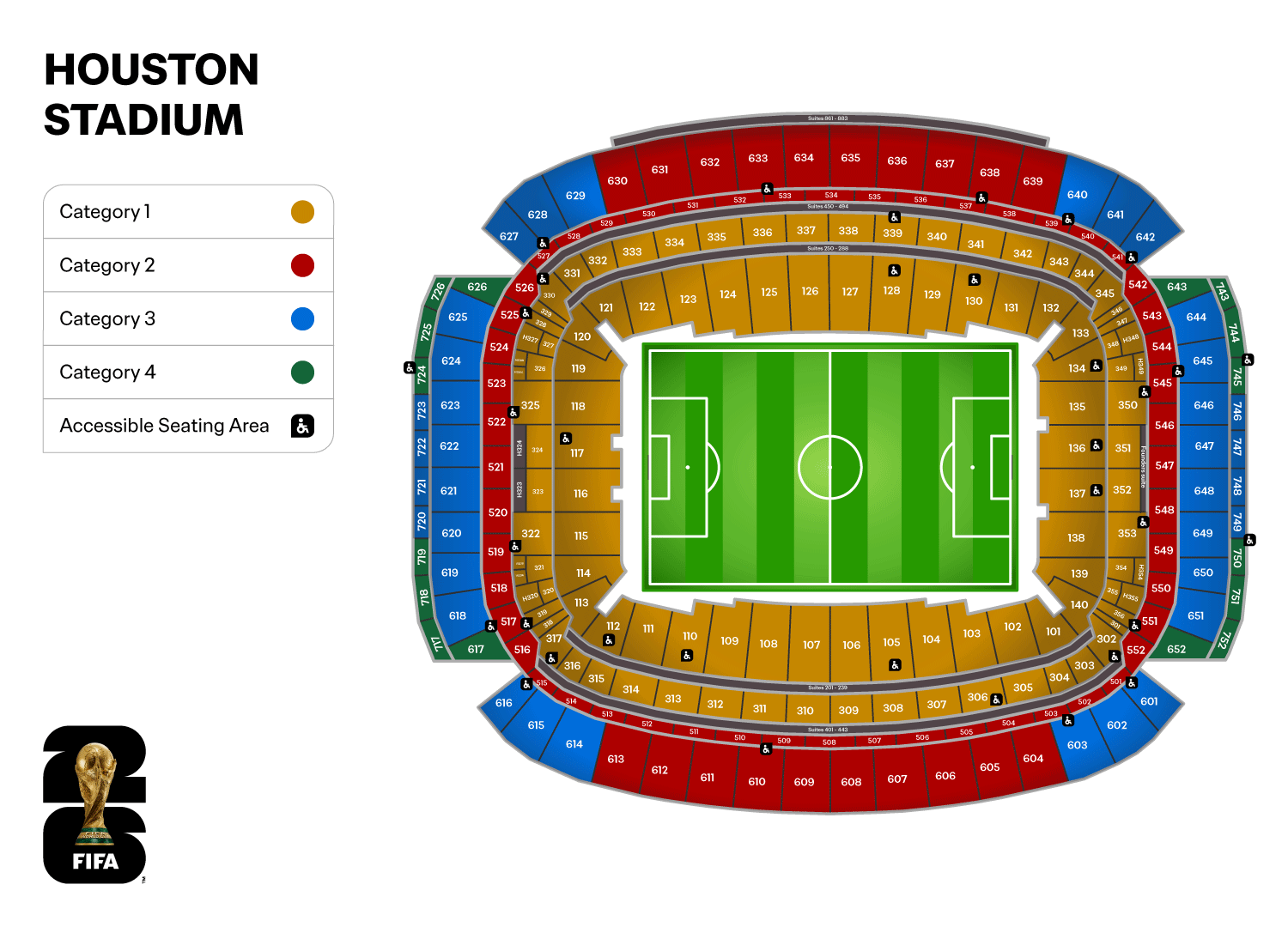 NRG Stadium World Cup 2026 seating map