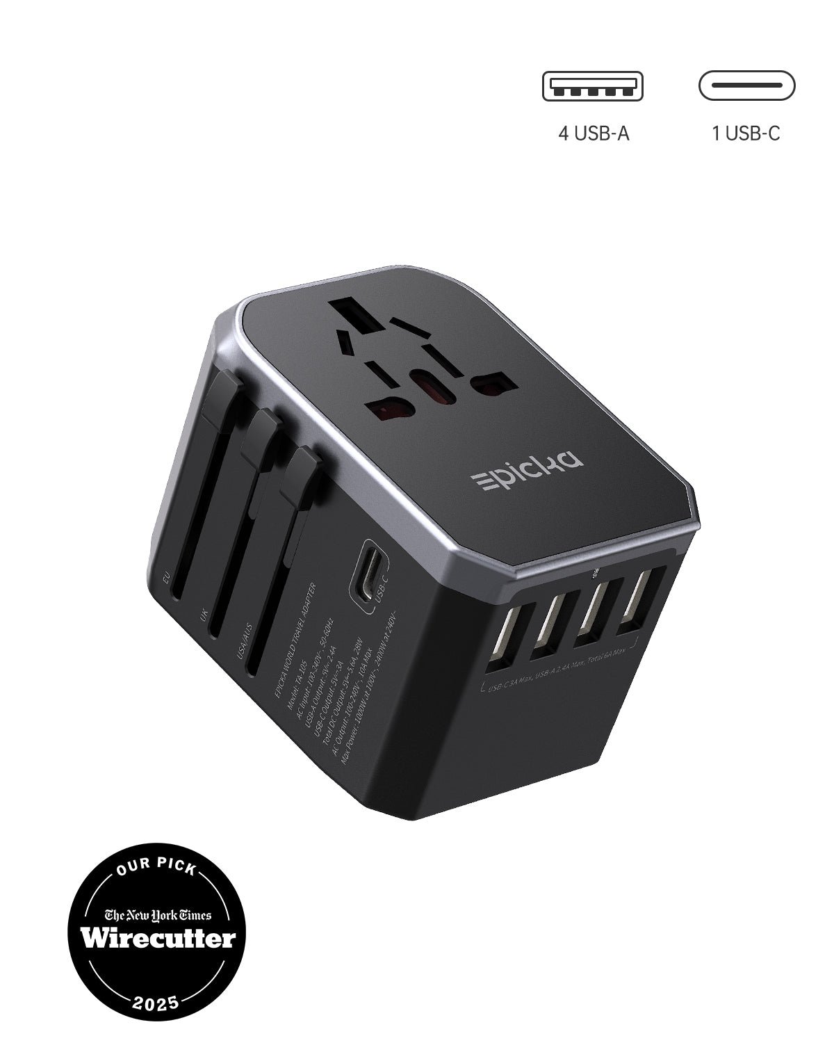 EPICKA Universal Travel Adapter